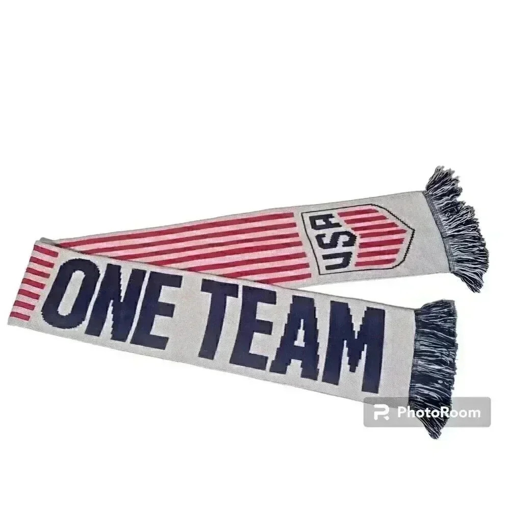 Ruffneck Scarves Red White USA Reversible 64" Stars Stripes One Nation O… - Picture 2 of 4